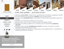 Tablet Screenshot of dvere-kliky-podlahy.cz